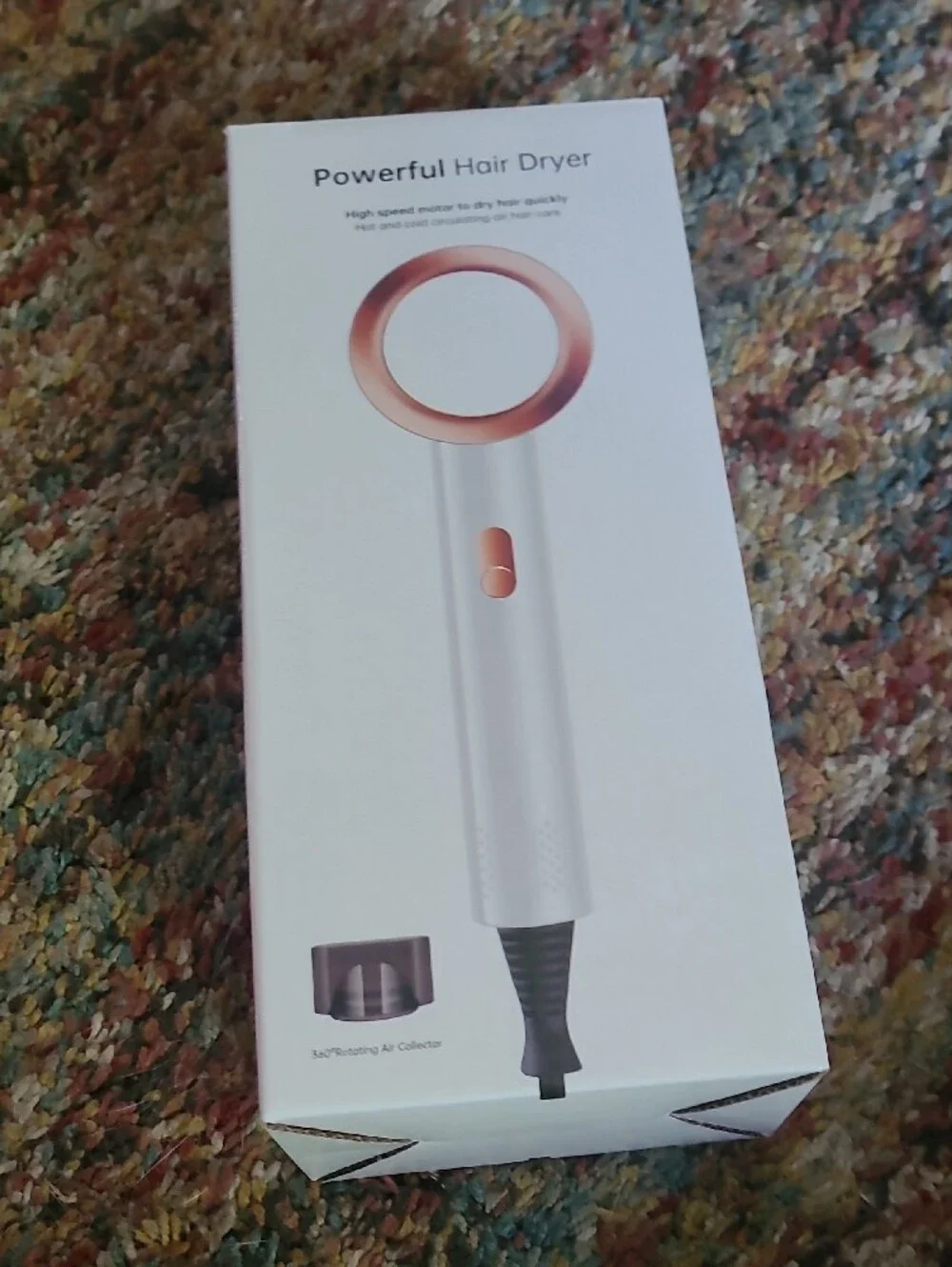 NEW In Box Powerful Pink Ring Hair Dryer - Unbranded